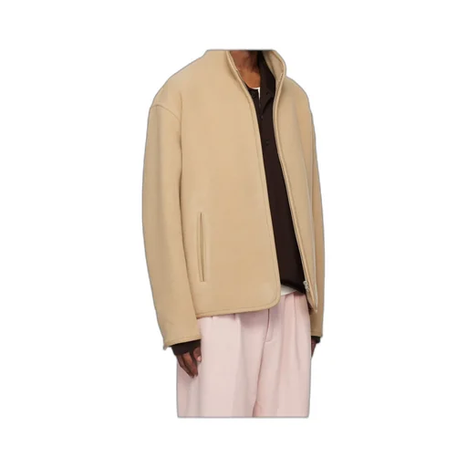 Double Cloth Heavy Pile Zip Jacket