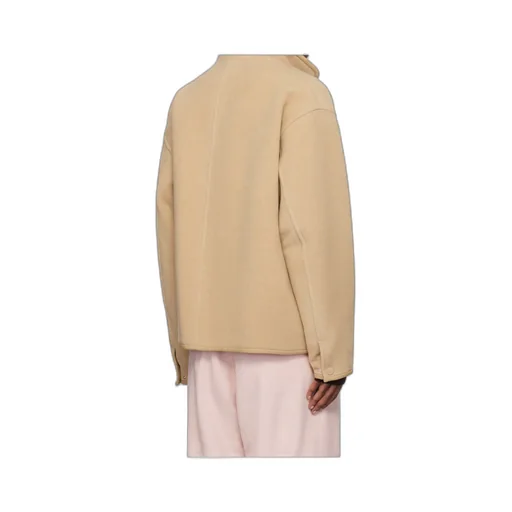 Double Cloth Heavy Pile Zip Jacket