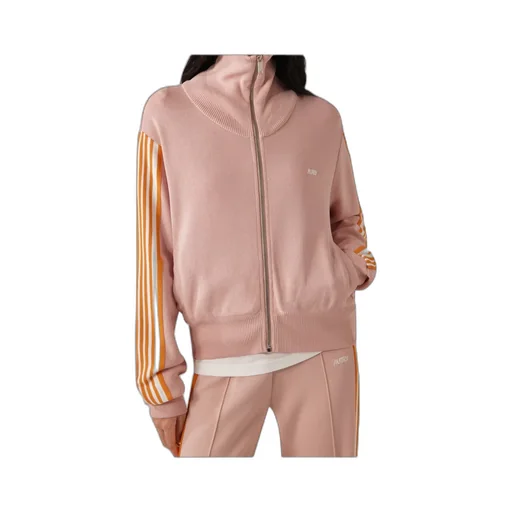 Stripe-Detail Zip-Fastening Jacket