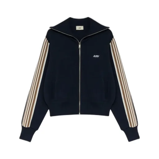 Zip-Up Sweatshirt With Stripe Detail