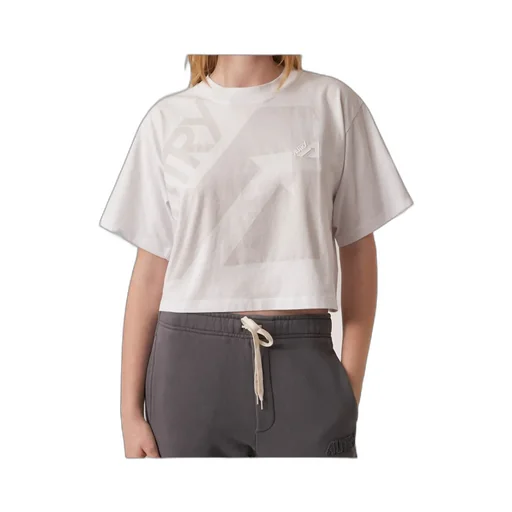 Logo-Printed Cropped T-Shirt