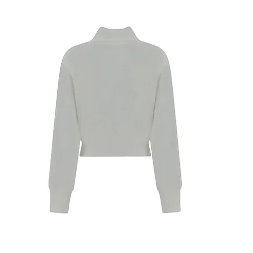 Logo Intarsia Zip-Up Jacket