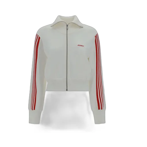 Logo Intarsia Zip-Up Jacket