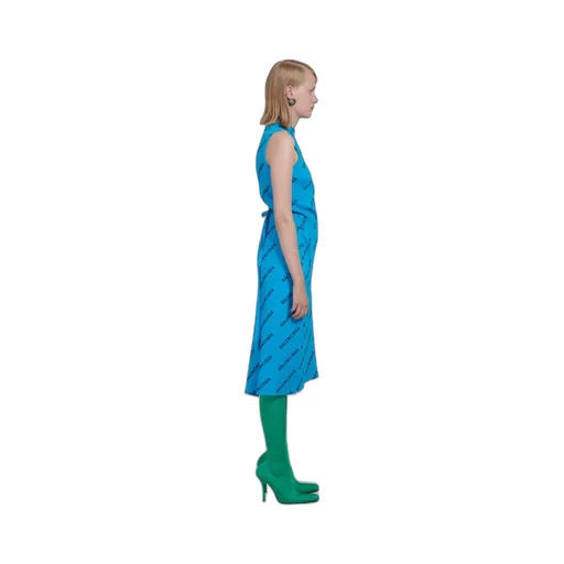 Allover Logo Wrap Dress