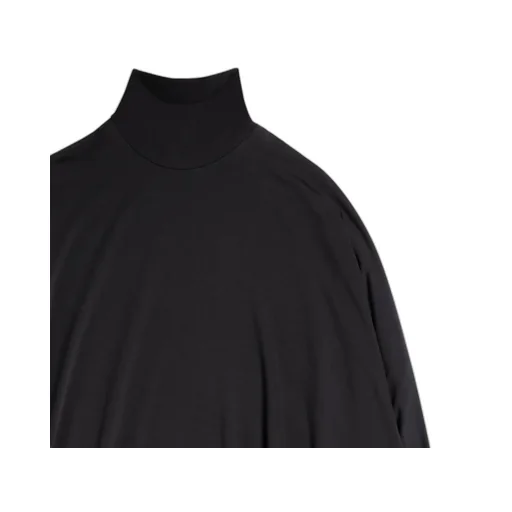 Drape Panel Asymmetric Long Dress