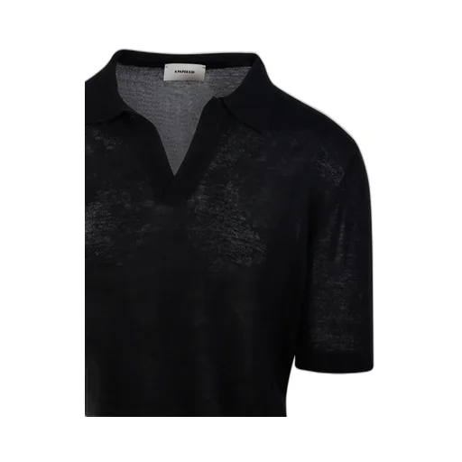 Fine-Knit Polo Shirt
