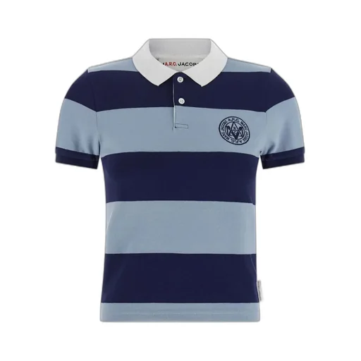 Striped Short-Sleeved Polo Shirt