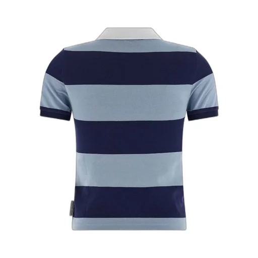 Striped Short-Sleeved Polo Shirt