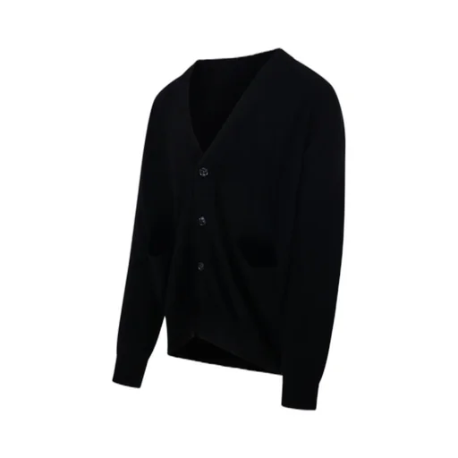 Buttoned Patch-Pocket Cardigan