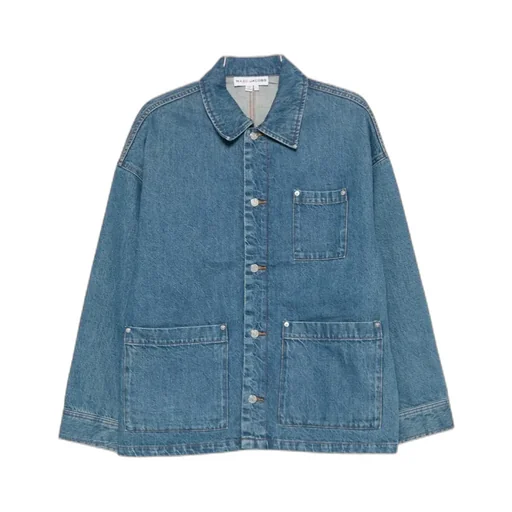 Logo Embroidered Denim Jacket