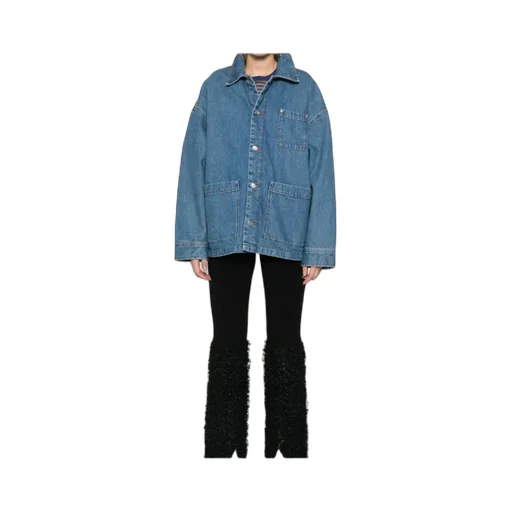 Logo Embroidered Denim Jacket