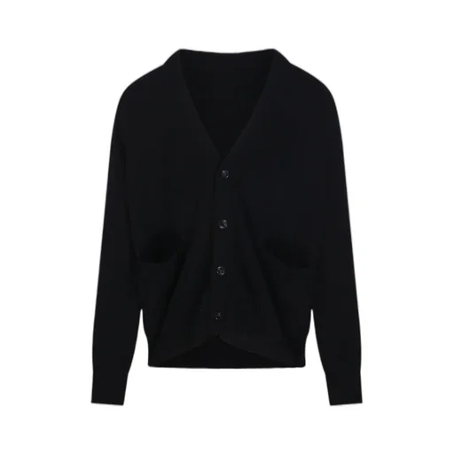 Buttoned Patch-Pocket Cardigan