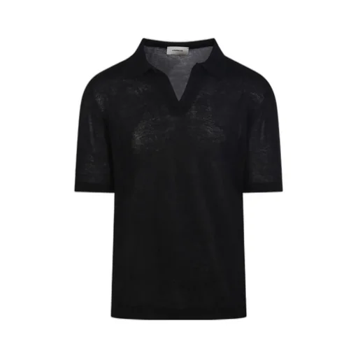 Fine-Knit Polo Shirt