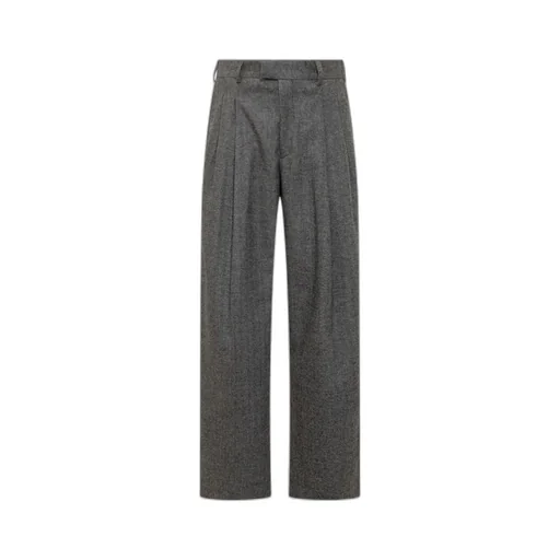 Wool Pleated Pants
