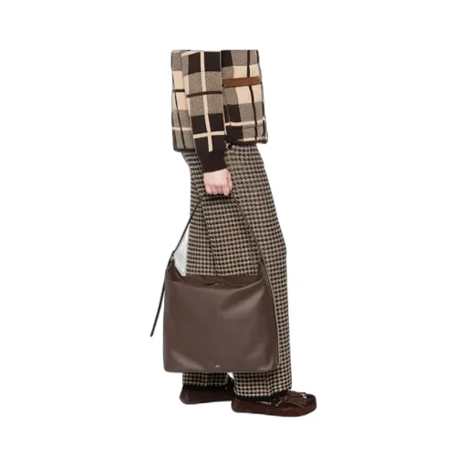 Vera Logo Printed Maxi Shoulder Bag