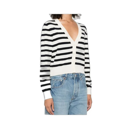 GaËLle Striped Button Cardigan