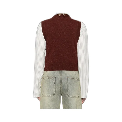Cable-Knit Sleeveless Vest