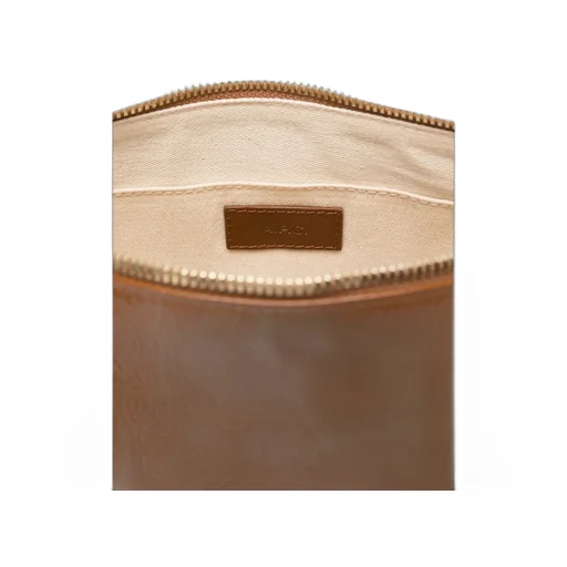 Vera Logo Printed Zipped Shoulder Bag