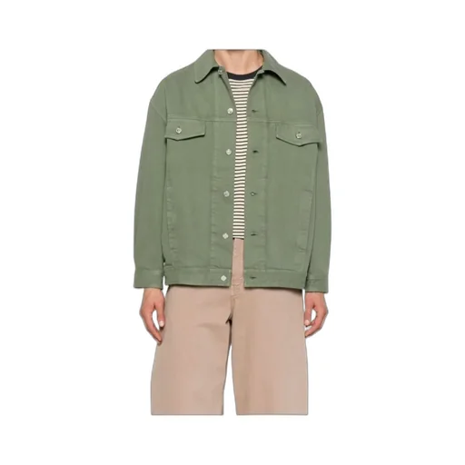 Button-Fastening Flap-Pocket Jacket