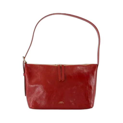 Top-Handle Zip Shoulder Bag