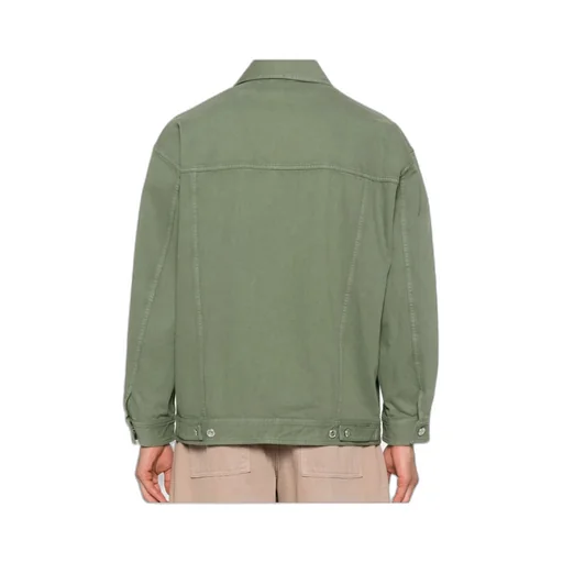 Button-Fastening Flap-Pocket Jacket