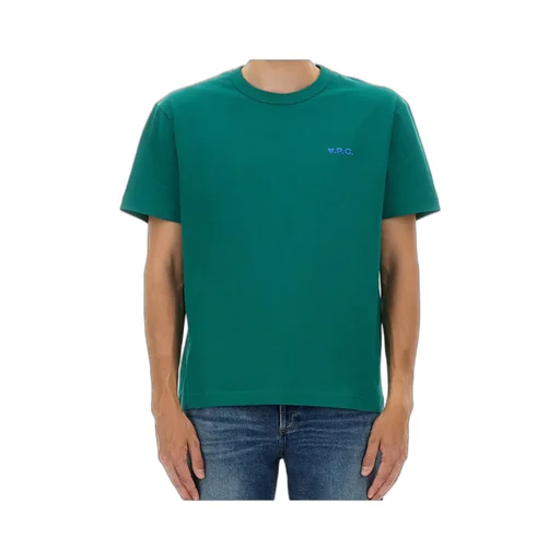 Flocked Logo Crewneck T-Shirt