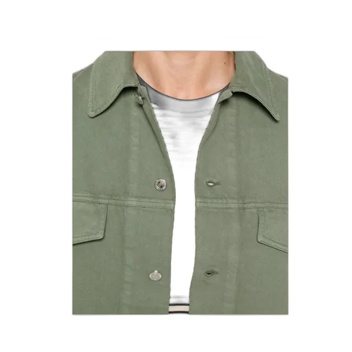 Button-Fastening Flap-Pocket Jacket