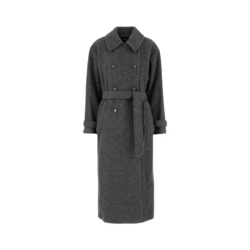 Belted Double-Breasted Wool Coat