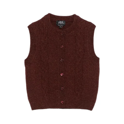Cable-Knit Sleeveless Vest