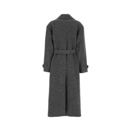 Belted Double-Breasted Wool Coat