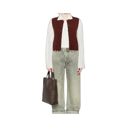 Cable-Knit Sleeveless Vest