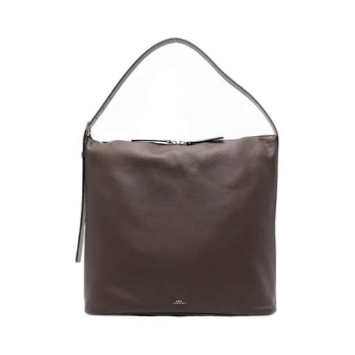 Vera Logo Printed Maxi Shoulder Bag