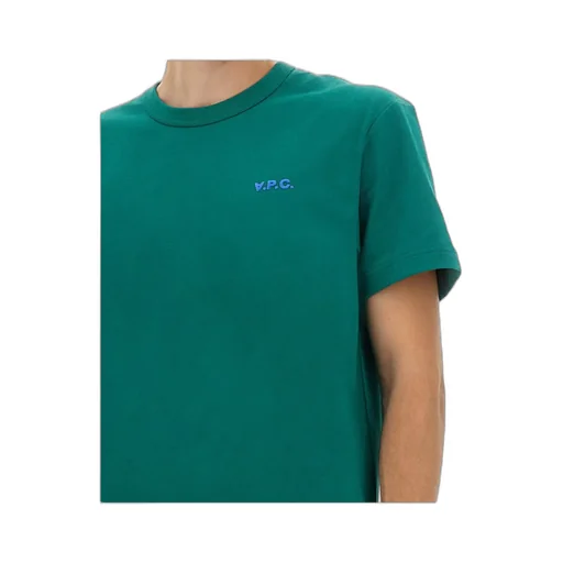 Flocked Logo Crewneck T-Shirt