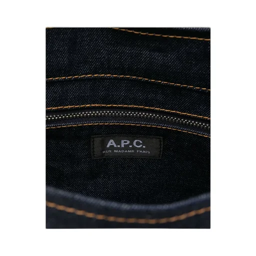 Medium Logo-Detail Denim Tote Bag