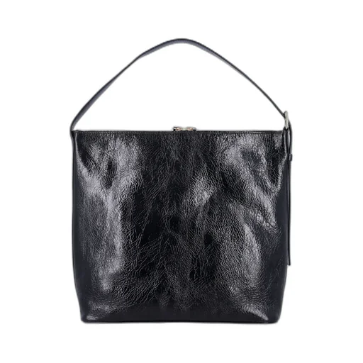 Vera Logo Printed Zipped Tote Bag