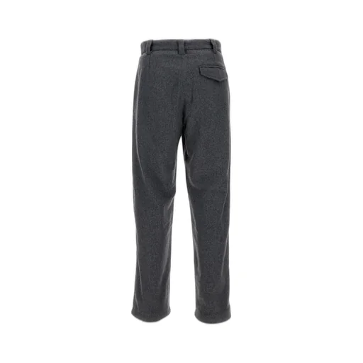 Pleated Wool-Blend Trousers
