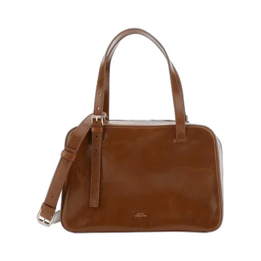 Buckled Top Handle Shoulder Bag