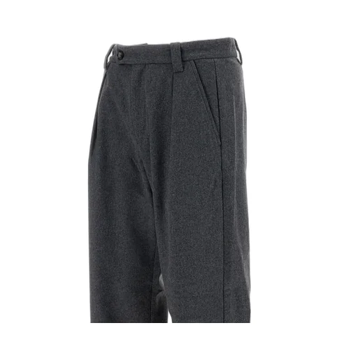 Pleated Wool-Blend Trousers