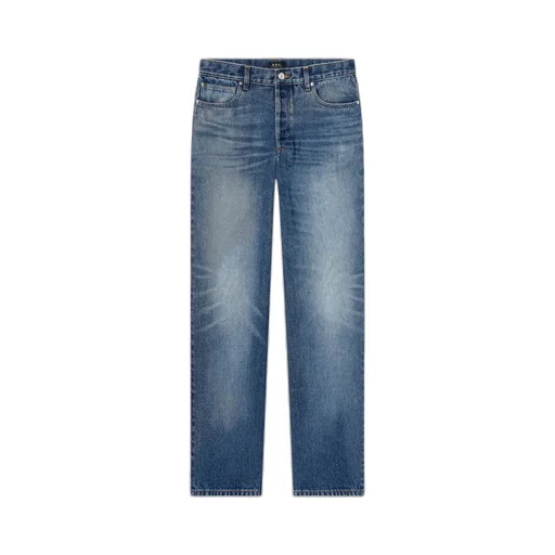 Button Detailed Straight Leg Jeans