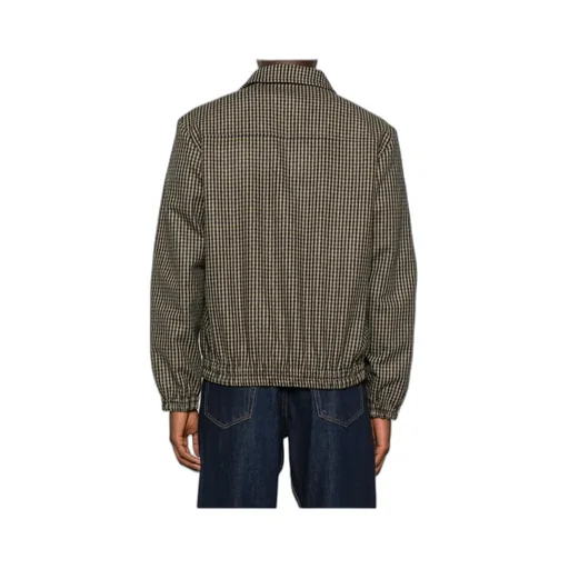 Gingham Check Zip-Up Jacket