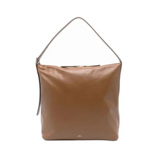 Logo Printed Zipped Tote Bag