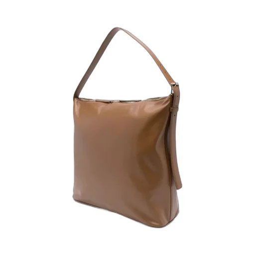 Logo Printed Zipped Tote Bag