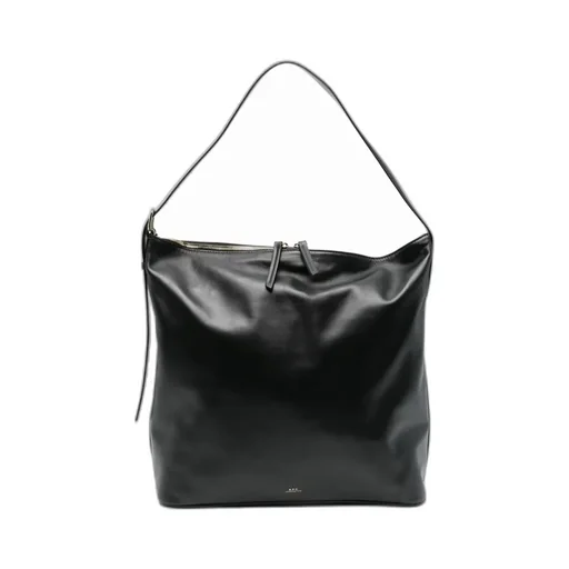 Logo Printed Zipped Tote Bag
