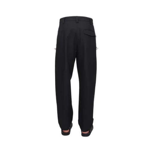 Pleated Straight Leg Pants