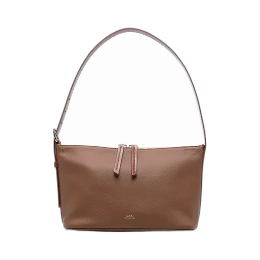 Vera Logo Embossed Shoulder Bag