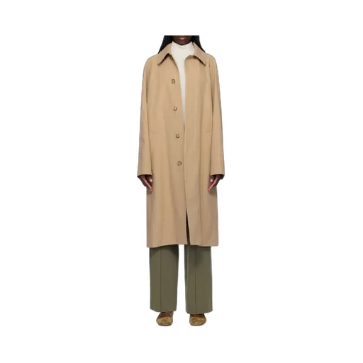 Concealed-Fastening Trench Coat