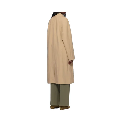 Concealed-Fastening Trench Coat