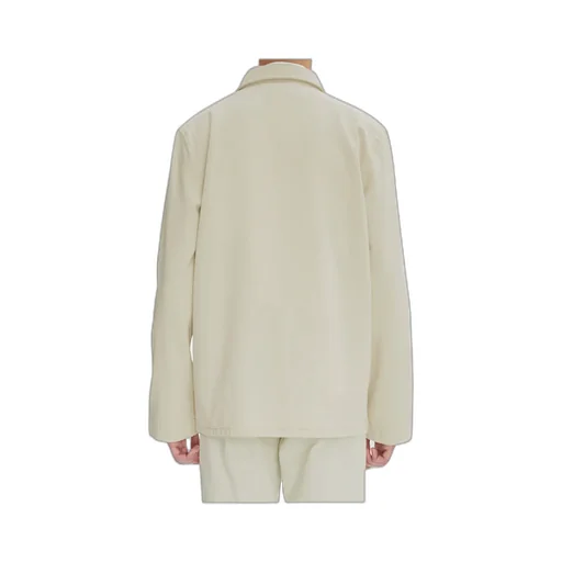 Long-Sleeved Button-Up Jacket