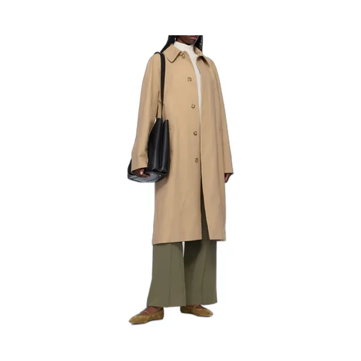 Concealed-Fastening Trench Coat