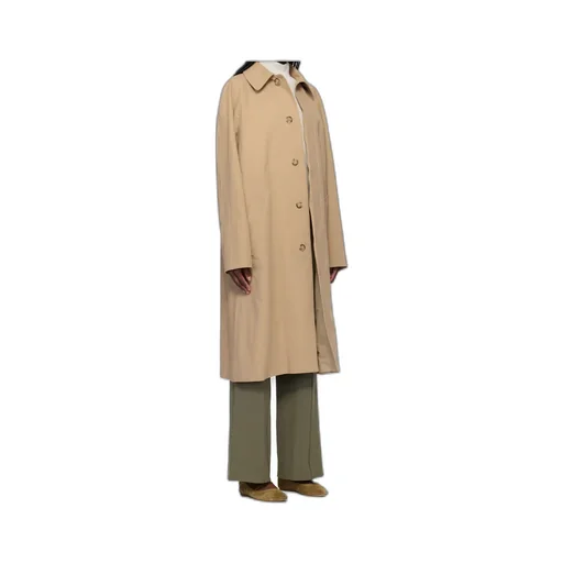 Concealed-Fastening Trench Coat